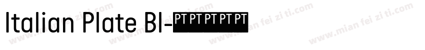 Italian Plate Bl字体转换